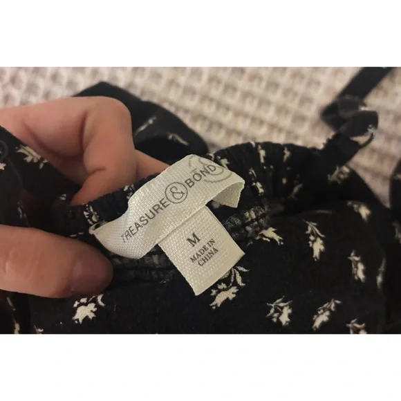 Treasure & Bond Printed Linen Blend Midi Dress - Picture 3 of 3